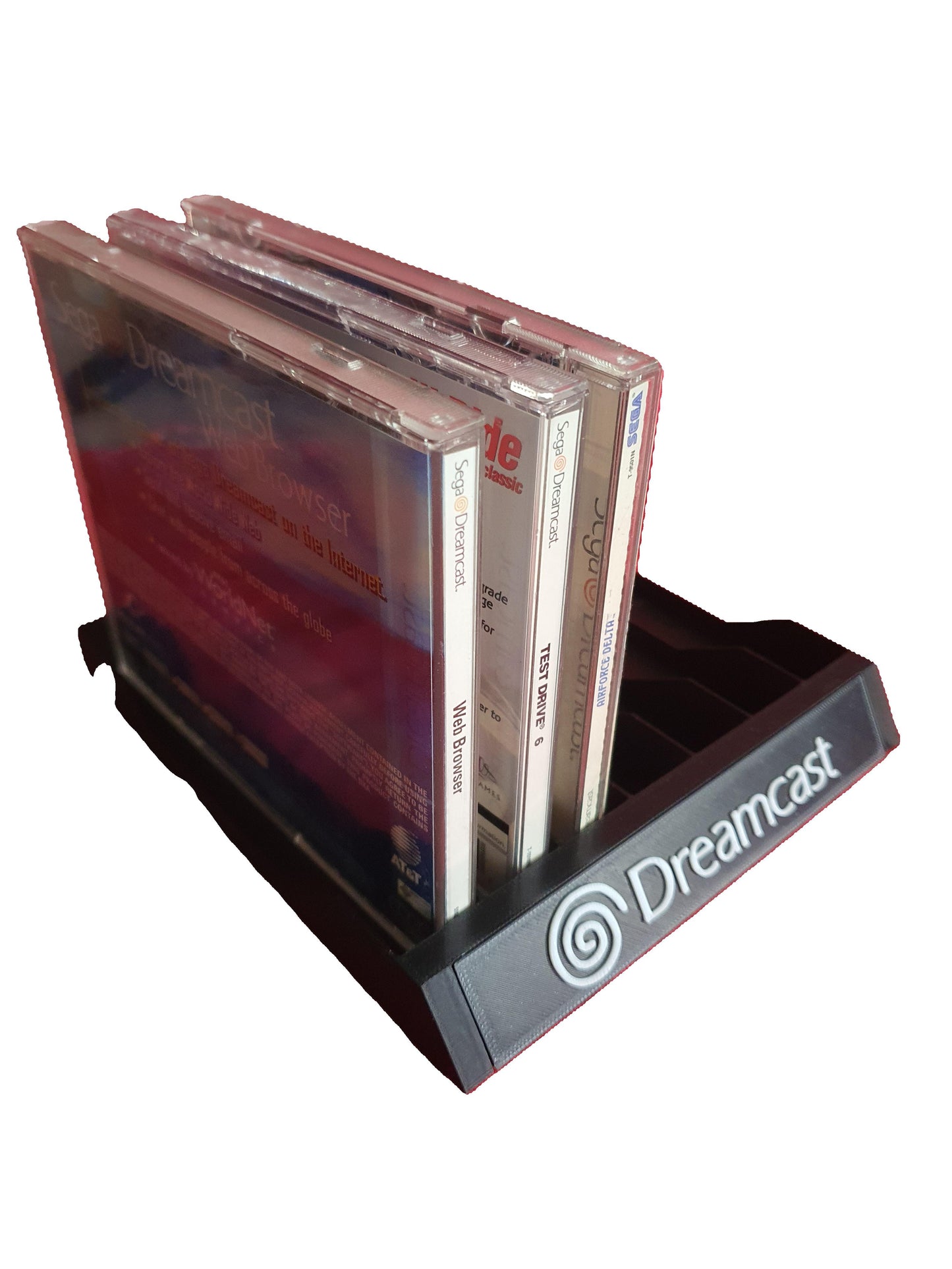 Dreamcast Game Disc Stand Retro Sega Storage Organizer Rack HKT-3010 3D Print