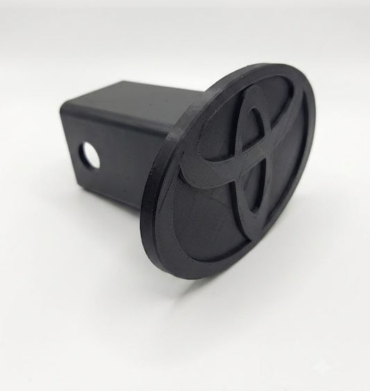 Toyota Emblem Trailer Hitch Receiver Cover Plug 2" Receiver Truck Tundra RAV4 Black
