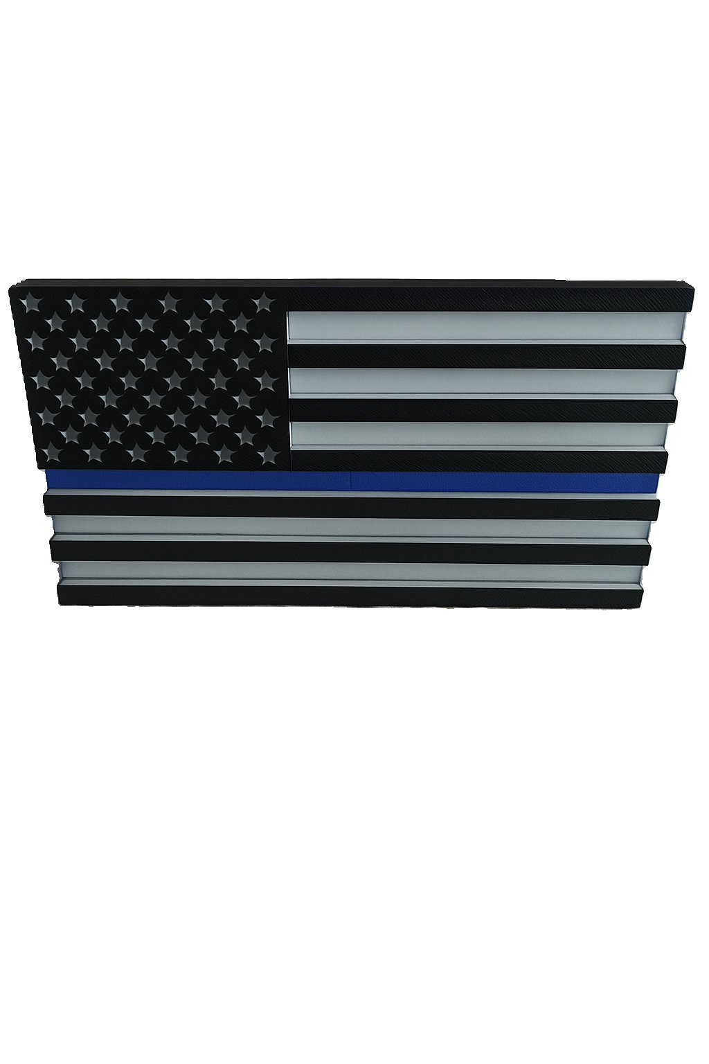 Trailer Hitch Cover Plug Thin Red and Blue Line For 2x2 Receivers