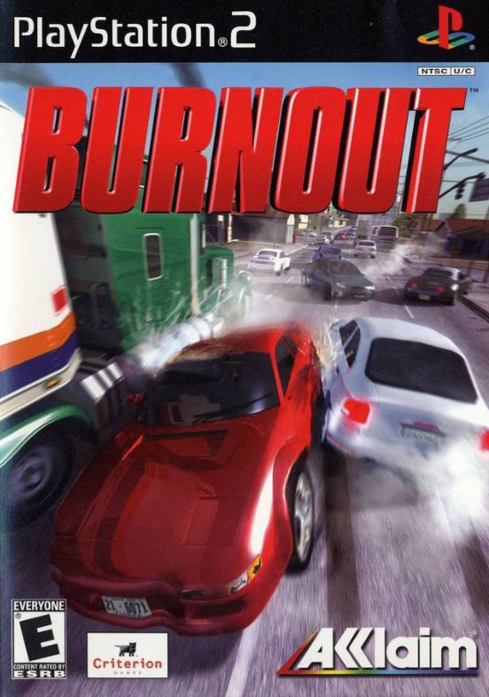 Burnout (PlayStation 2, 2001) Complete CIB Reg Card Clean Near Mint Disc PS2