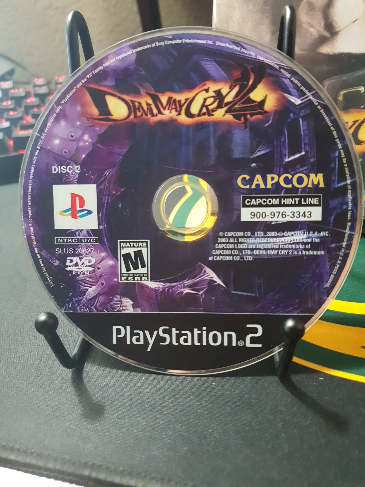 Devil May Cry 2 (Sony PlayStation 2, 2003) DMC Black Label Game Discs Very Good