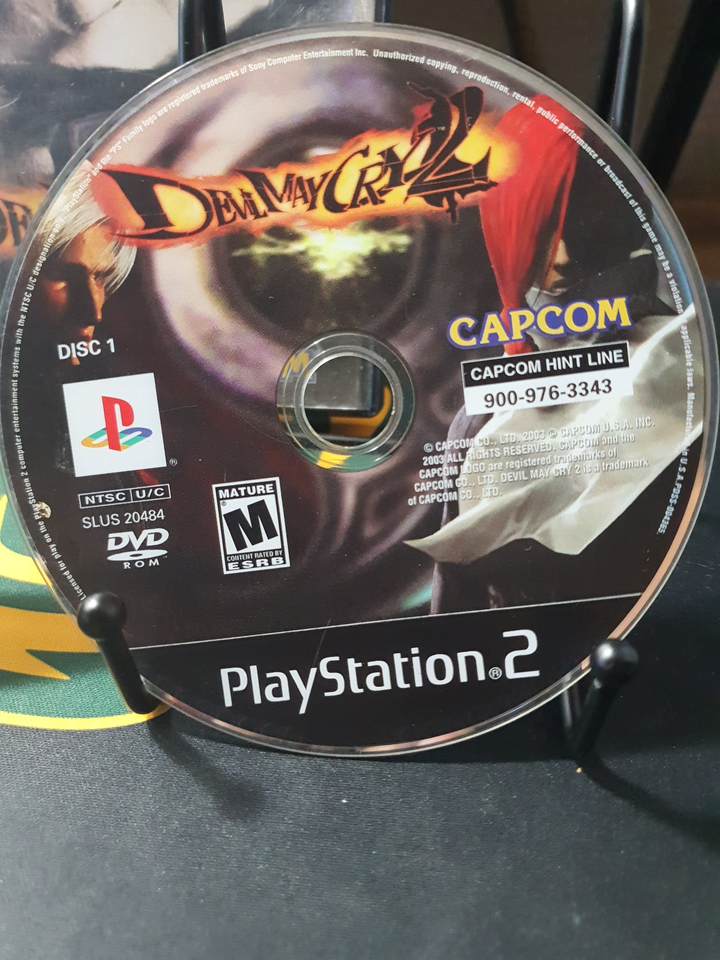 Devil May Cry 2 (Sony PlayStation 2, 2003) DMC Black Label Game Discs Very Good