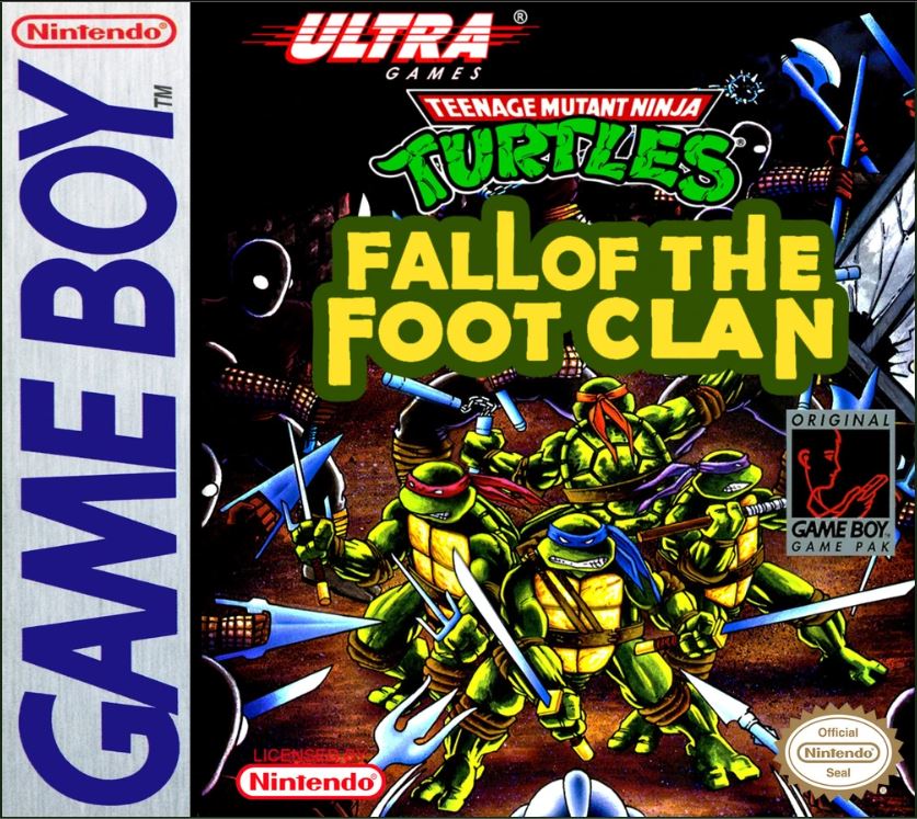 Teenage Mutant Ninja Turtles: Fall of the Foot Clan Nintendo Game Boy Game Case