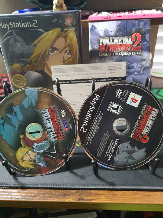 Fullmetal Alchemist 2 Curse of the Crimson Elixir PlayStation 2 + Bonus DVD CIB
