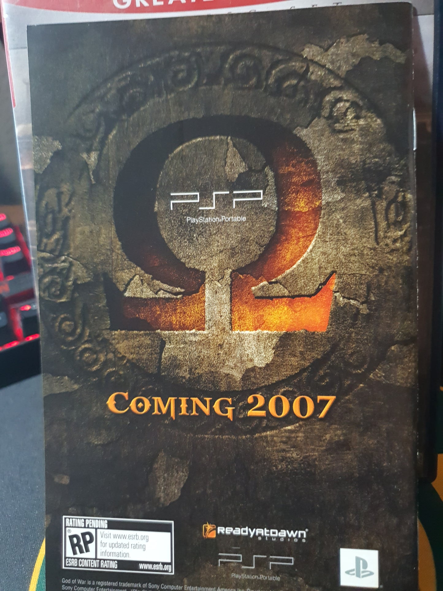 God of War II (Sony PlayStation 2, 2007) Complete CIB Video Game Disc Very Good