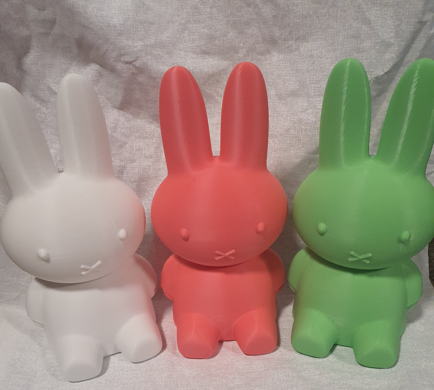 Miffy Bunny Money Box Piggy Bank Easter Themed Green Pink White Educational Gift Idea Crafted From Texted Sleek Durable Plastic