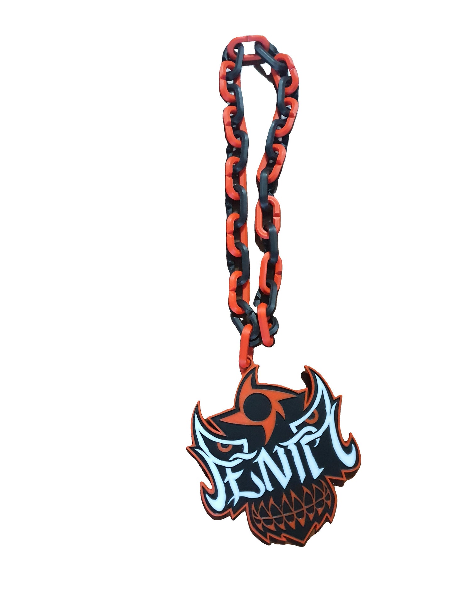 Penta Lucha Mask WWE Wrestling Logo Necklace Chain 15" Raised Letters Textured