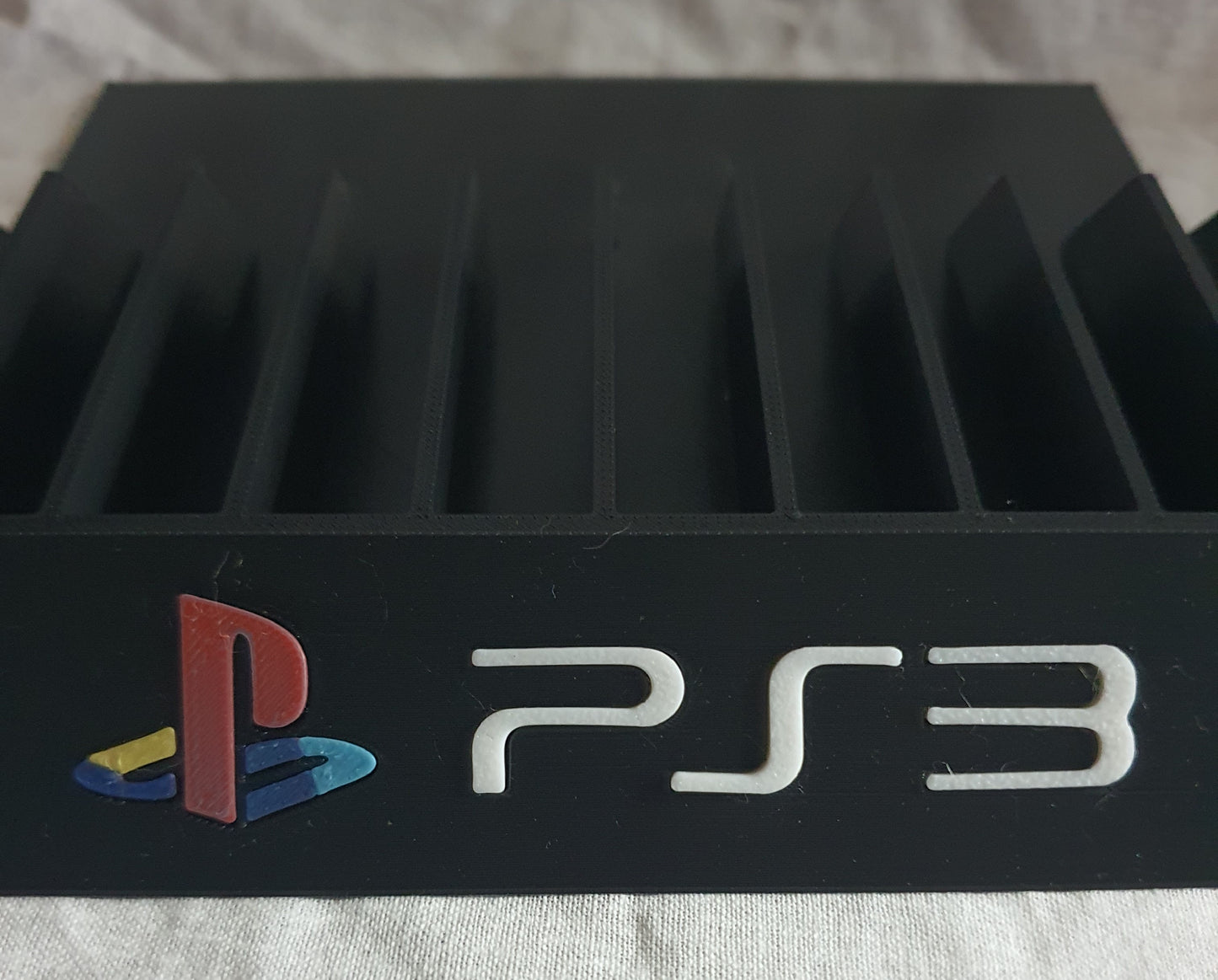 PlayStation 3 Game Holder For 10 Video Games Storage Display PS3 Custom Logo