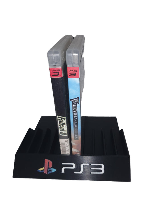 PlayStation 3 Game Holder For 10 Video Games Storage Display PS3 Custom Logo