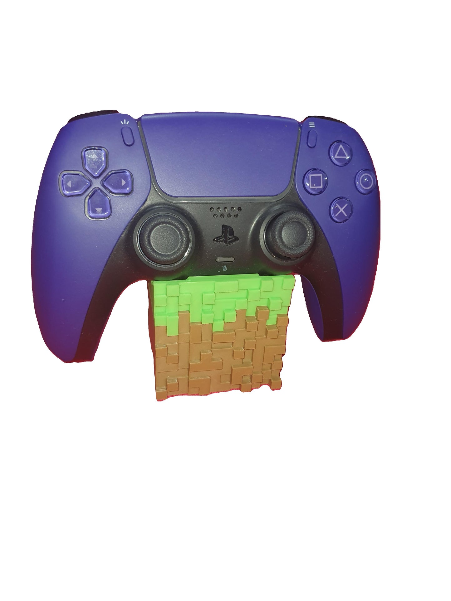 Game Room Shelf PlayStation 5 Dual sense Controller Stand Display Minecraft Theme Stores PS5