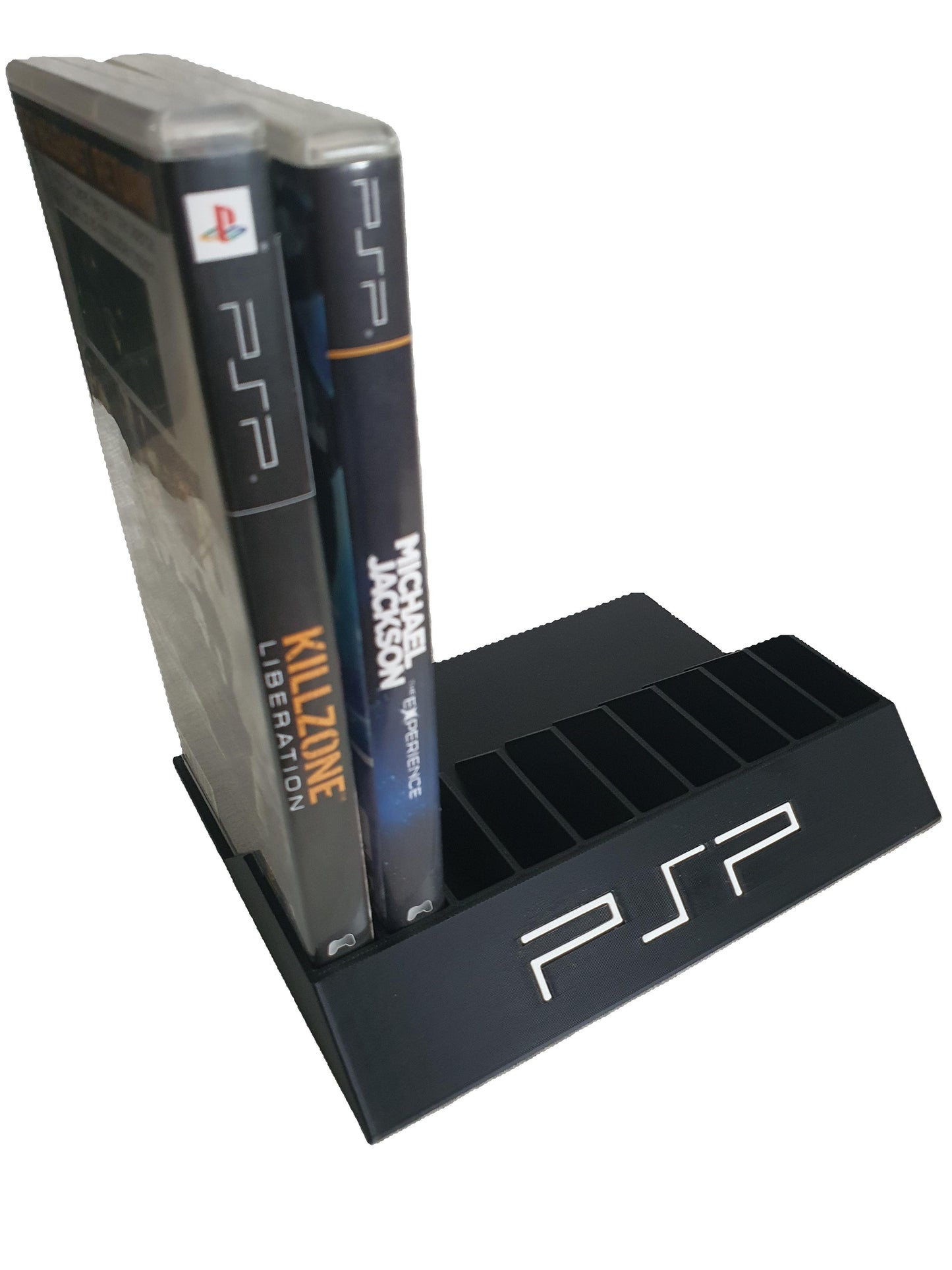 Sony Playstation PSP Portable 12-Slot Game Holder 3D Printed Organizer Customize