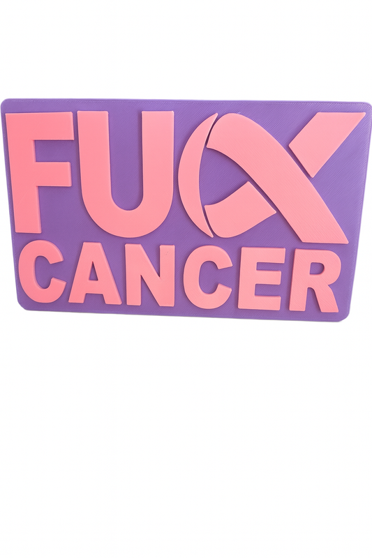 F*ck FU F U Cancer Cover Plug Cap Tow Hitch 2" Receivers Truck Breast Cancer Awareness