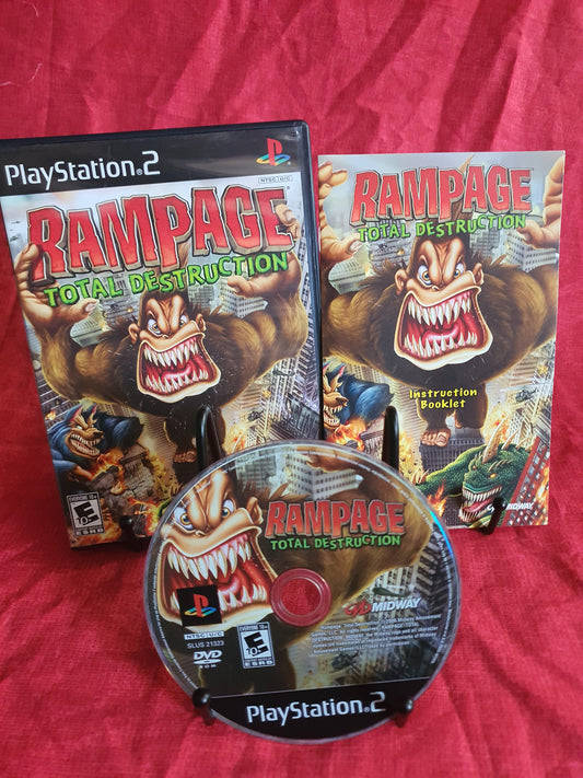 rampage total destruction ps2 video game complete black label
