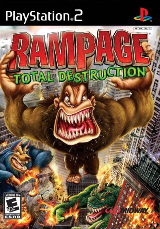 rampage total destruction ps2 video game complete black label