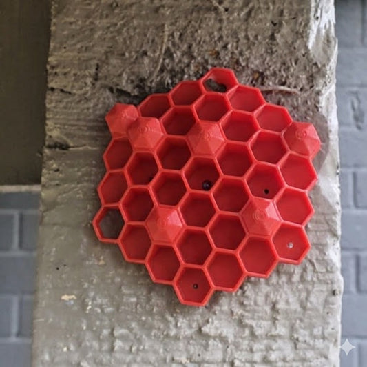 Chemical Free Wasp Nest Decoy Hornet Deterrent 3D Print Customizable Pack of 10 Red