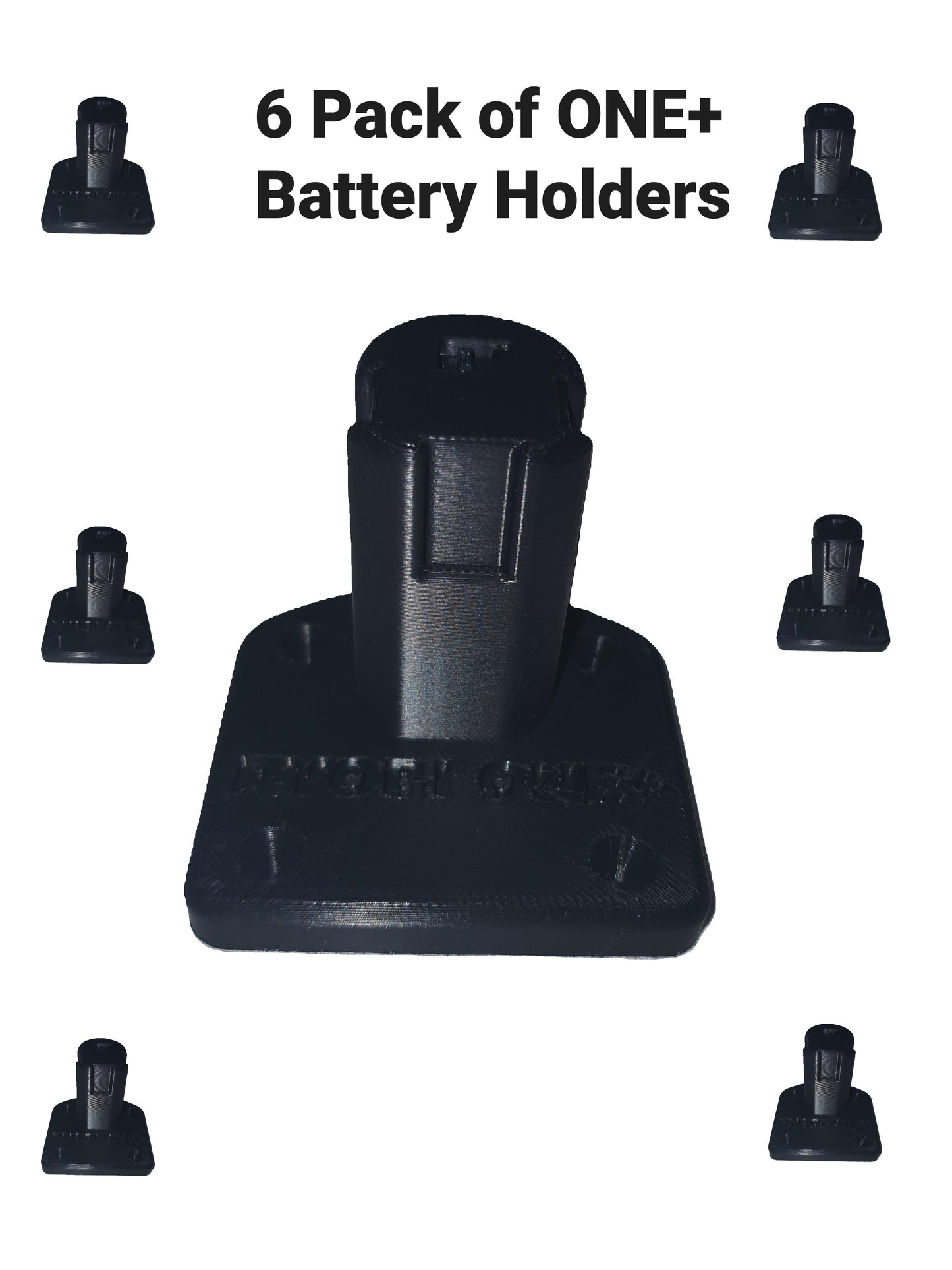 6-Pack Battery Holder Wall Mount Heavy Duty For RYOBI 18V ONE+ DIYer USA-Made