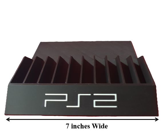 PlayStation Holder Videogames DVD Storage Display Gameroom Shelf PS2 PS3 PS4 PS5