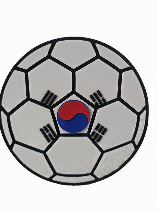South Korea Trailer Hitch Cover - FIFA Football Soccer Taegeuk Warriors | Korea Futbol Fan Hitch Plug 2 Inch Receiver for World Cup Matchday