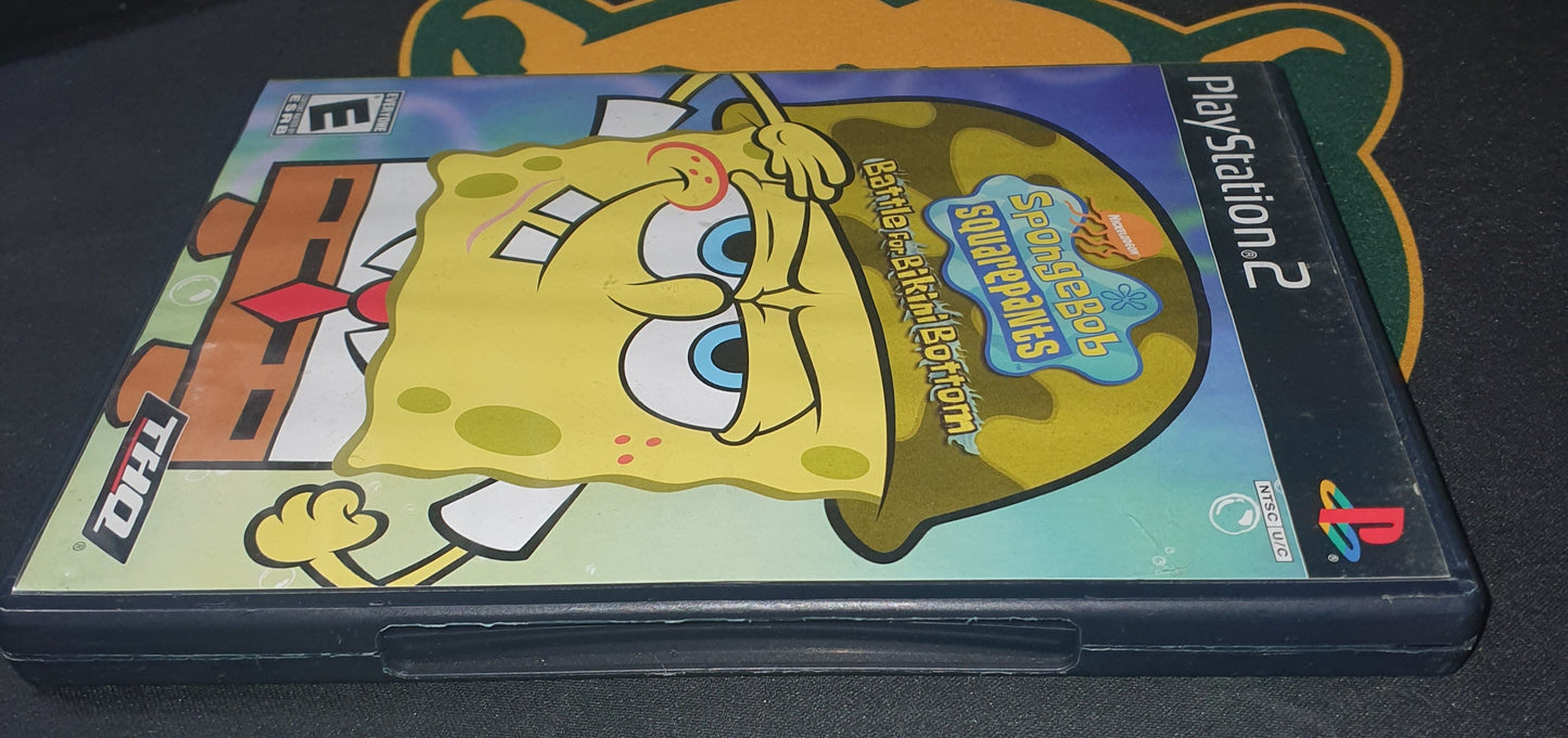 spongebob battle for binkini bottom playstation 2 black label game case