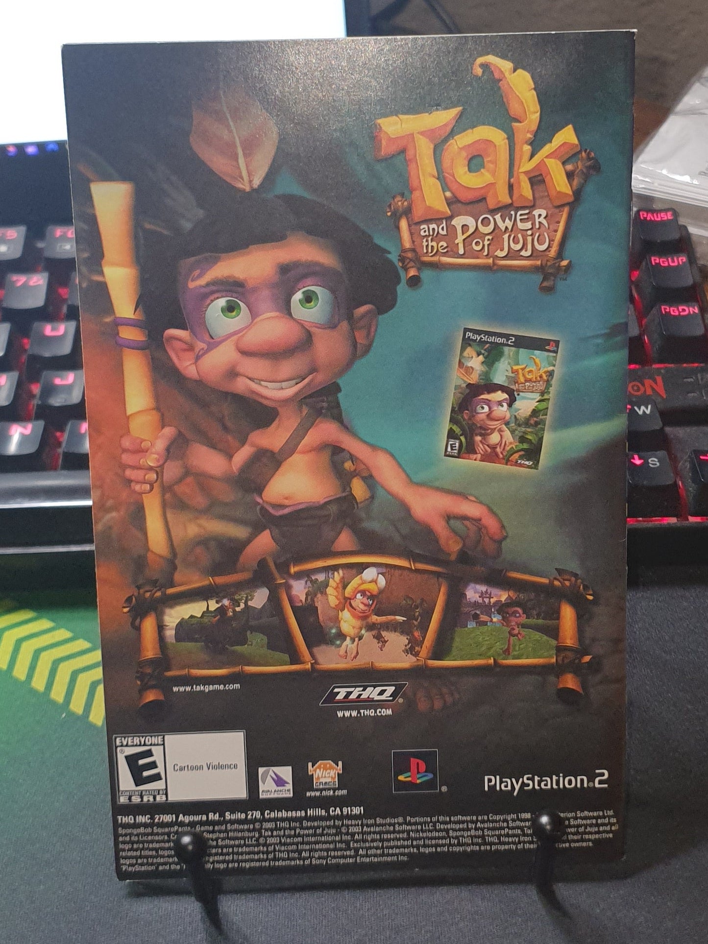 spongebob battle for binkini bottom playstation 2 black label instruction booklet