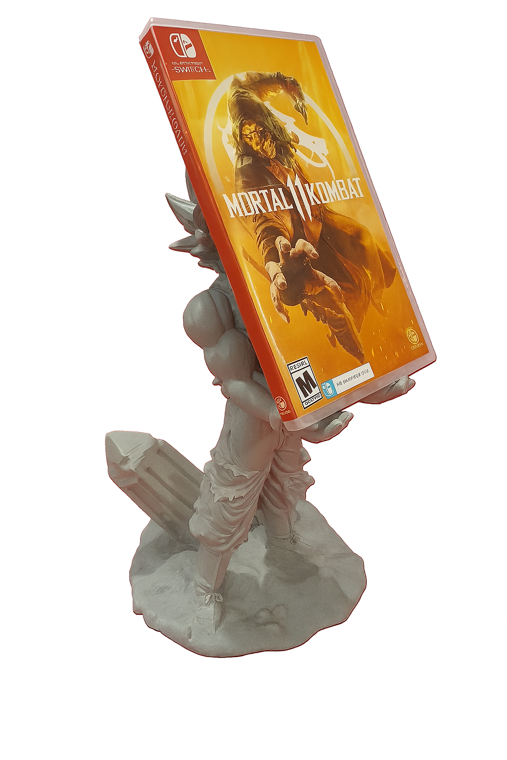 Dragon Ball Figure Phone Device Controller Holder Stand Son Goku PlayStation Nintendo Xbox Samsung iPhone 8bit DO Game Room Shelf Table