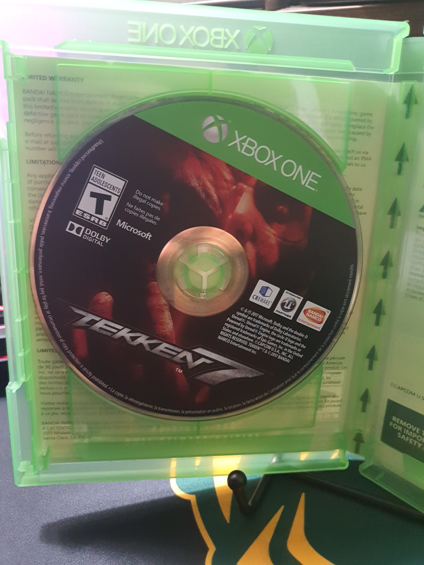 Tekken 7 Day 1 Edition ( Microsoft Xbox One, 2017 ) Complete CIB Near Mint Disc