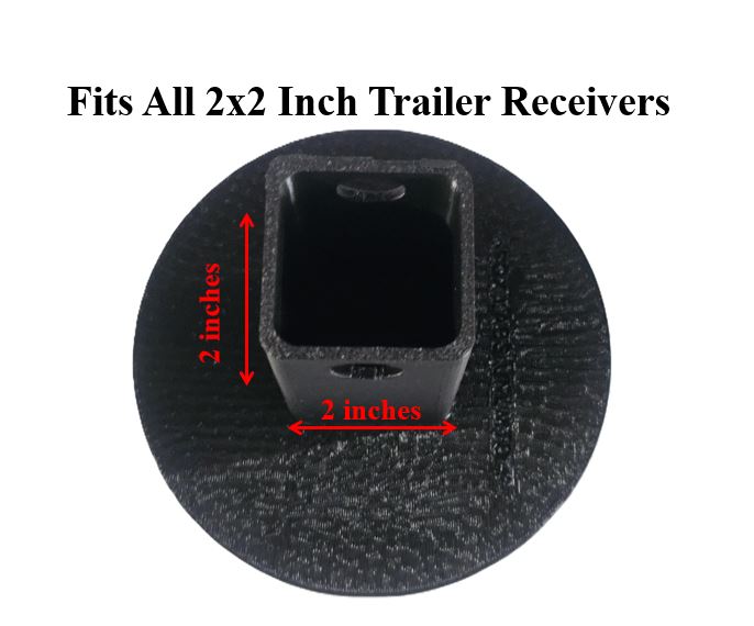 Toyota Emblem Trailer Hitch Receiver Cover Plug 2" Receiver Truck Tundra RAV4 Black