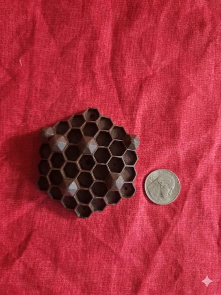 Chemical Free Wasp Nest Decoy Hornet Deterrent 3D Print Customizable Pack of 10 Brown