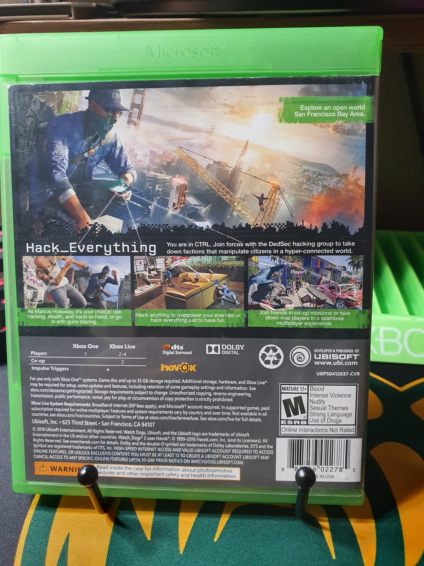 Watch Dogs 2 Xbox One Complete Like New