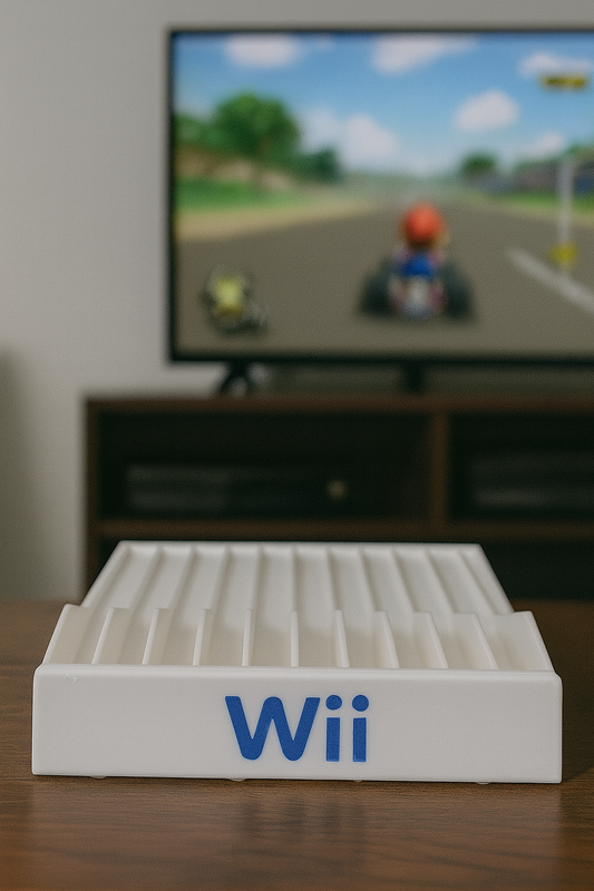 White Nintendo Wii Game Case Holder Organizer Display Rack RVL-001 RVL-101