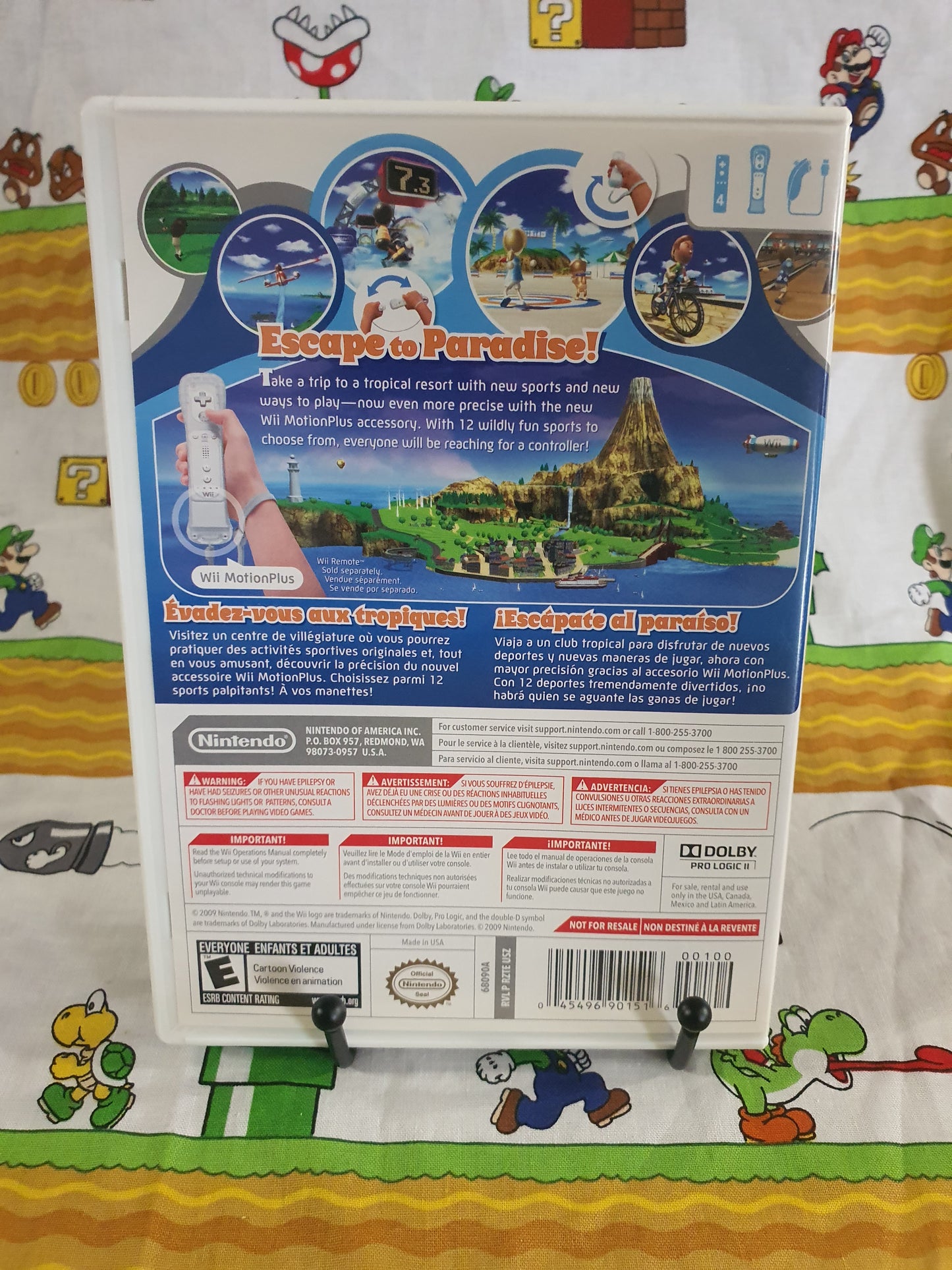 Wii Sports Resort (Nintendo Wii, 2009) Complete Clean Near Mint RVL-P-RZTE-USZ
