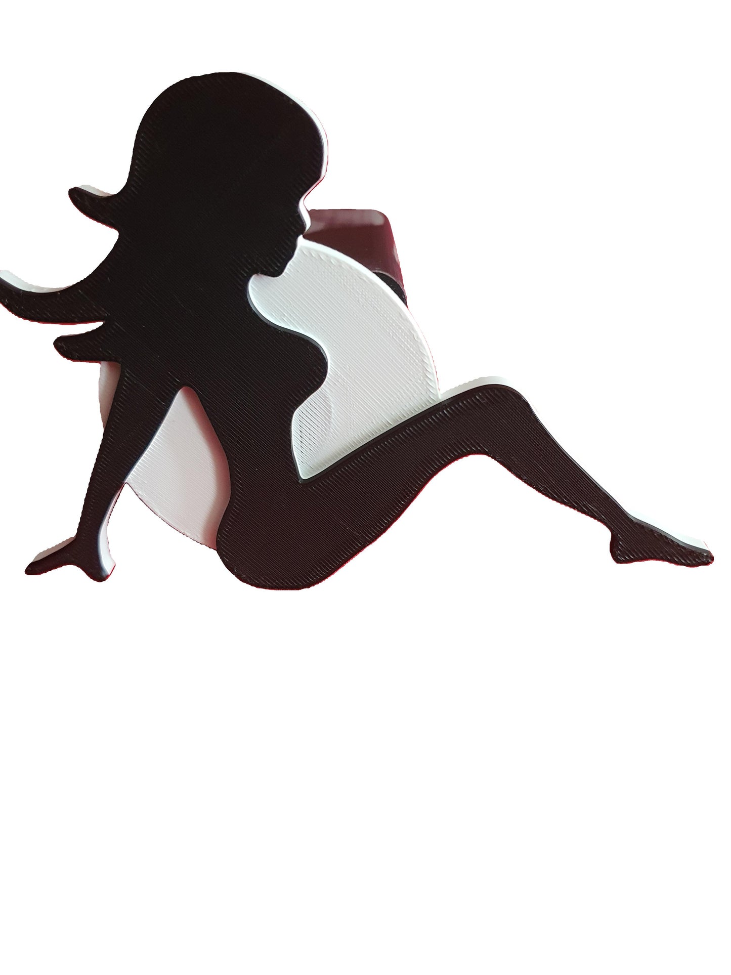 Lady Woman Trailer Hitch Cover Plug, Silhouette. Fits 2" Receiver. Custom Colors