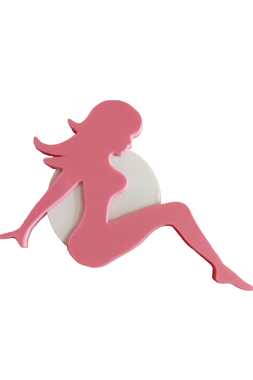 Lady Woman Trailer Hitch Cover Plug, Silhouette. Fits 2" Receiver. Custom Colors