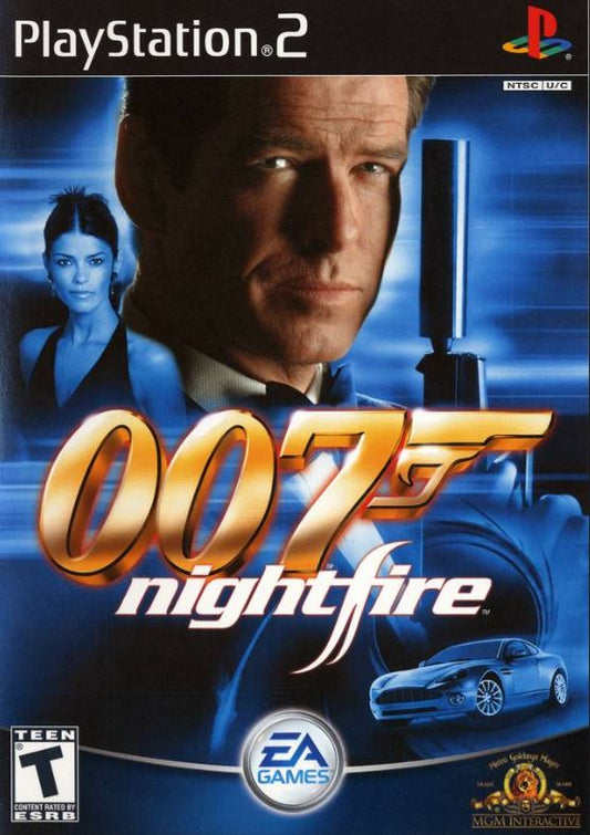 007: NightFire (Sony PlayStation 2, 2002) Complete Black Label Game Near Mint