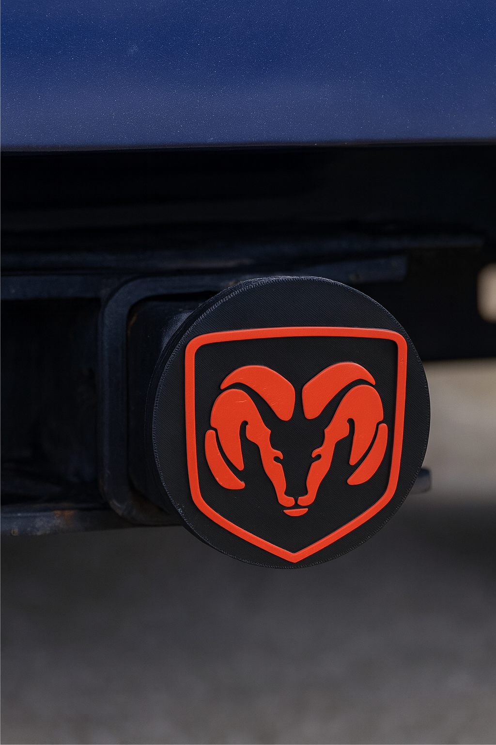 Dodge Ram Truck Trailer Hitch Receiver Cover Plug Cap 2" Receiver Push Slip On