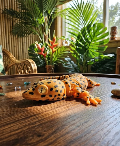 Gecko Fidget Articulated Desk Buddy Fidget Austim Aide Toy Flexi Handmade New