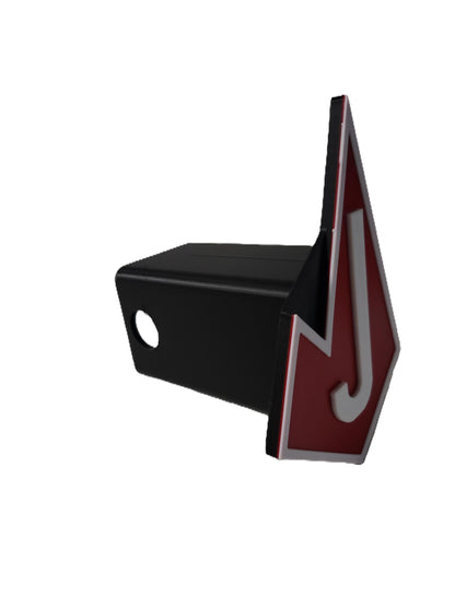 Converse Judson Rockets J Highschool Football Baseball Basketball Sports Red Logo Trailer Hitch Receiver Cover Plug 2" Receiver