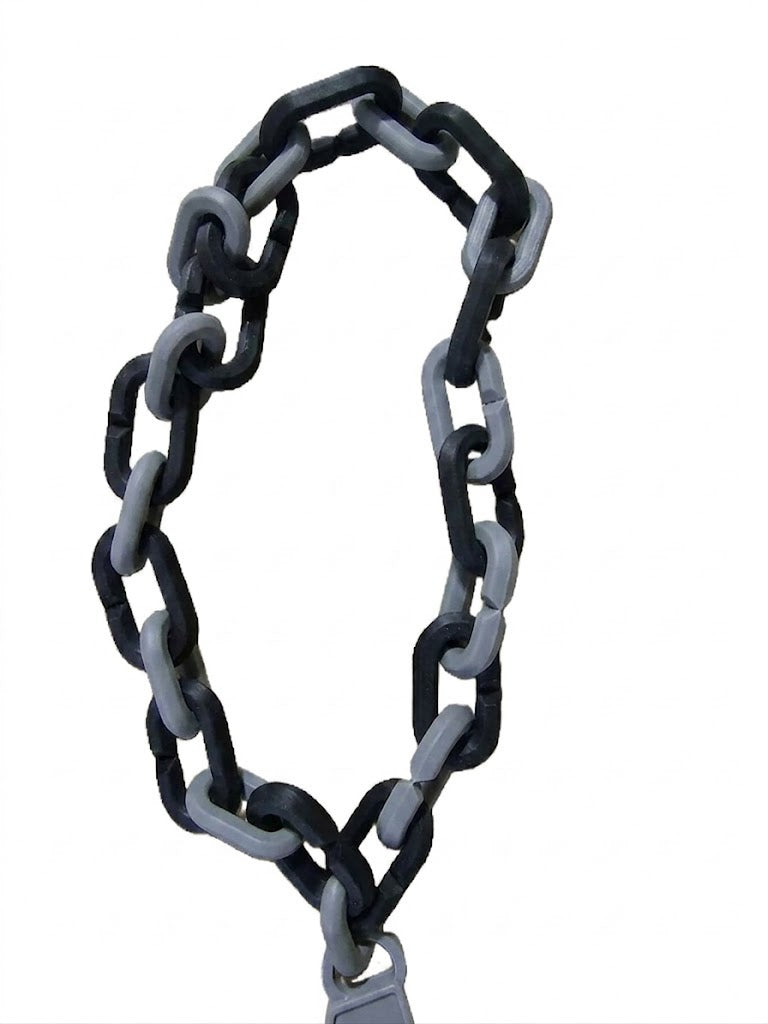 San Antonio Spurs Basketball Playoff Hype Chain – 8" Pendant 32" Chain NBA Fan Necklace for Spurs Nation Black and Gray