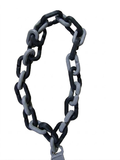 San Antonio Spurs Basketball Playoff Hype Chain – 8" Pendant 32" Chain NBA Fan Necklace for Spurs Nation Black and Gray