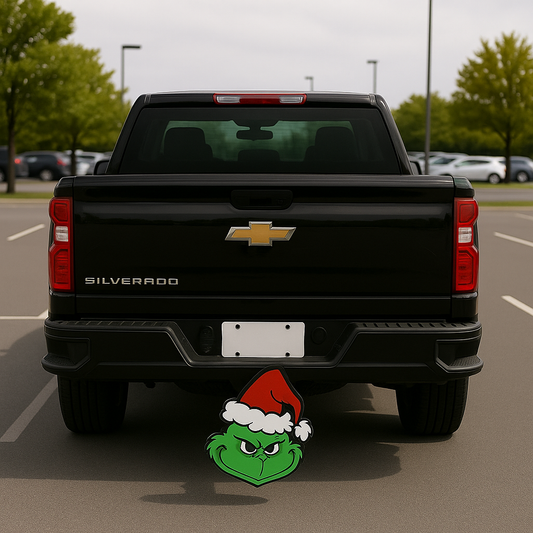 Christmas Grinch Truck Trailer Hitch Receiver Cover Plug Cap 2" Receiver