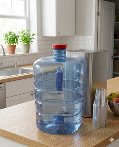 55mm Food Safe Screw Cap Lid for 5 Gallon & 3 Gallon Water Jugs - Replacement Cap for Stackable Storage Containers, Food Grade BPA Free