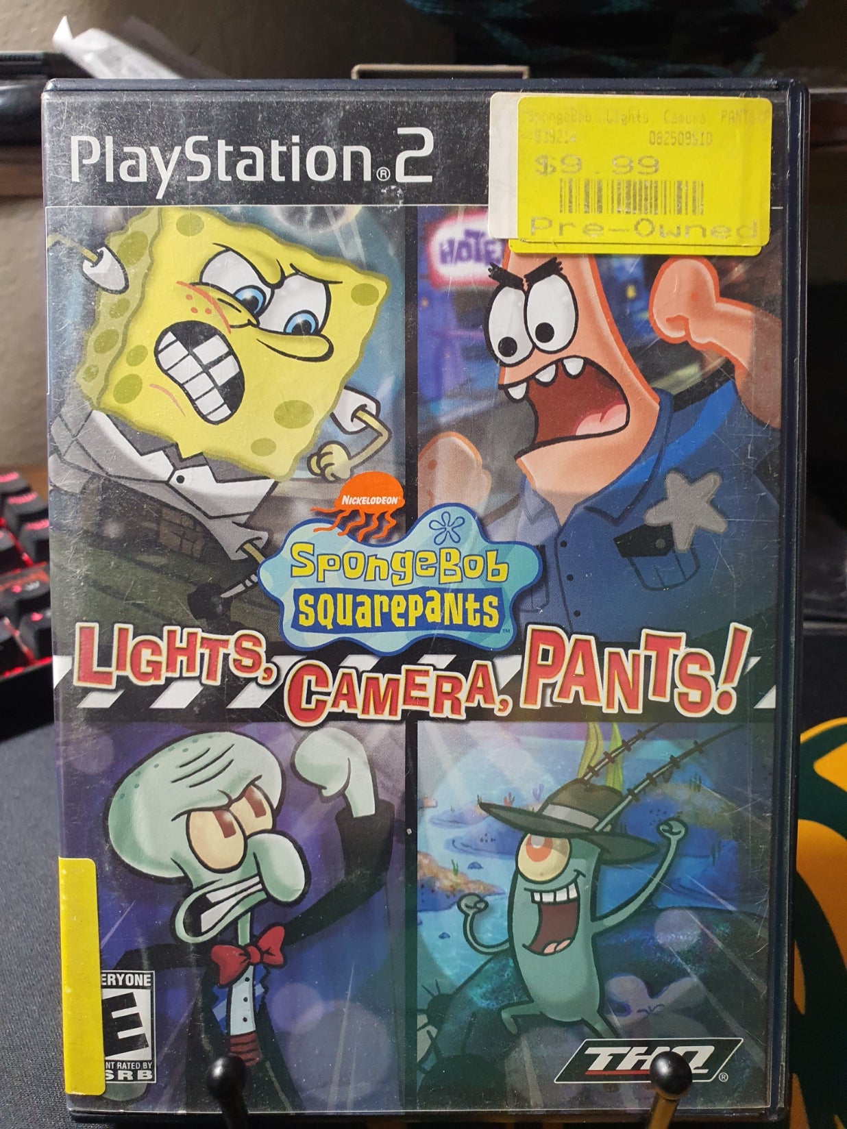 SpongeBob SquarePants Lights Camera Pants PlayStation 2 Complete CIB Very Good