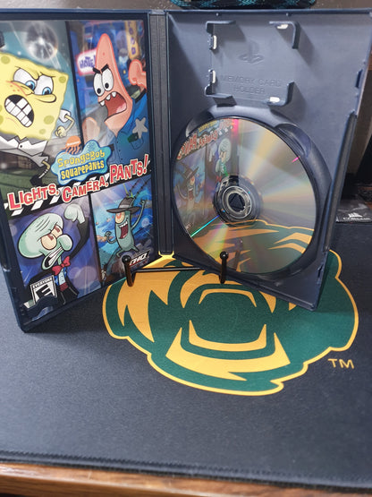 SpongeBob SquarePants Lights Camera Pants PlayStation 2 Complete CIB Very Good