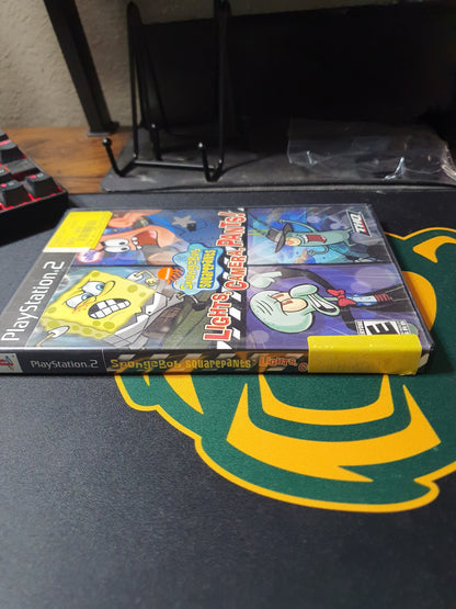 SpongeBob SquarePants Lights Camera Pants PlayStation 2 Complete CIB Very Good