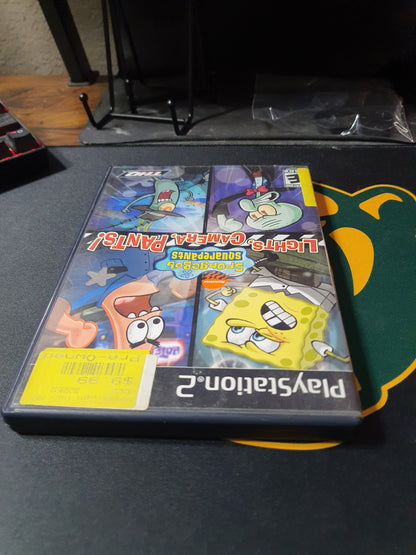 SpongeBob SquarePants Lights Camera Pants PlayStation 2 Complete CIB Very Good