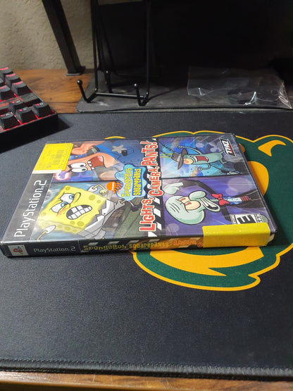 SpongeBob SquarePants Lights Camera Pants PlayStation 2 Complete CIB Very Good