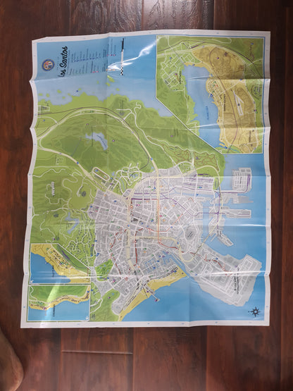 Grand Theft Auto 5 Xbox 360 NO GAME Disc Includes Case Map Manual Free Shipping Replacement Case