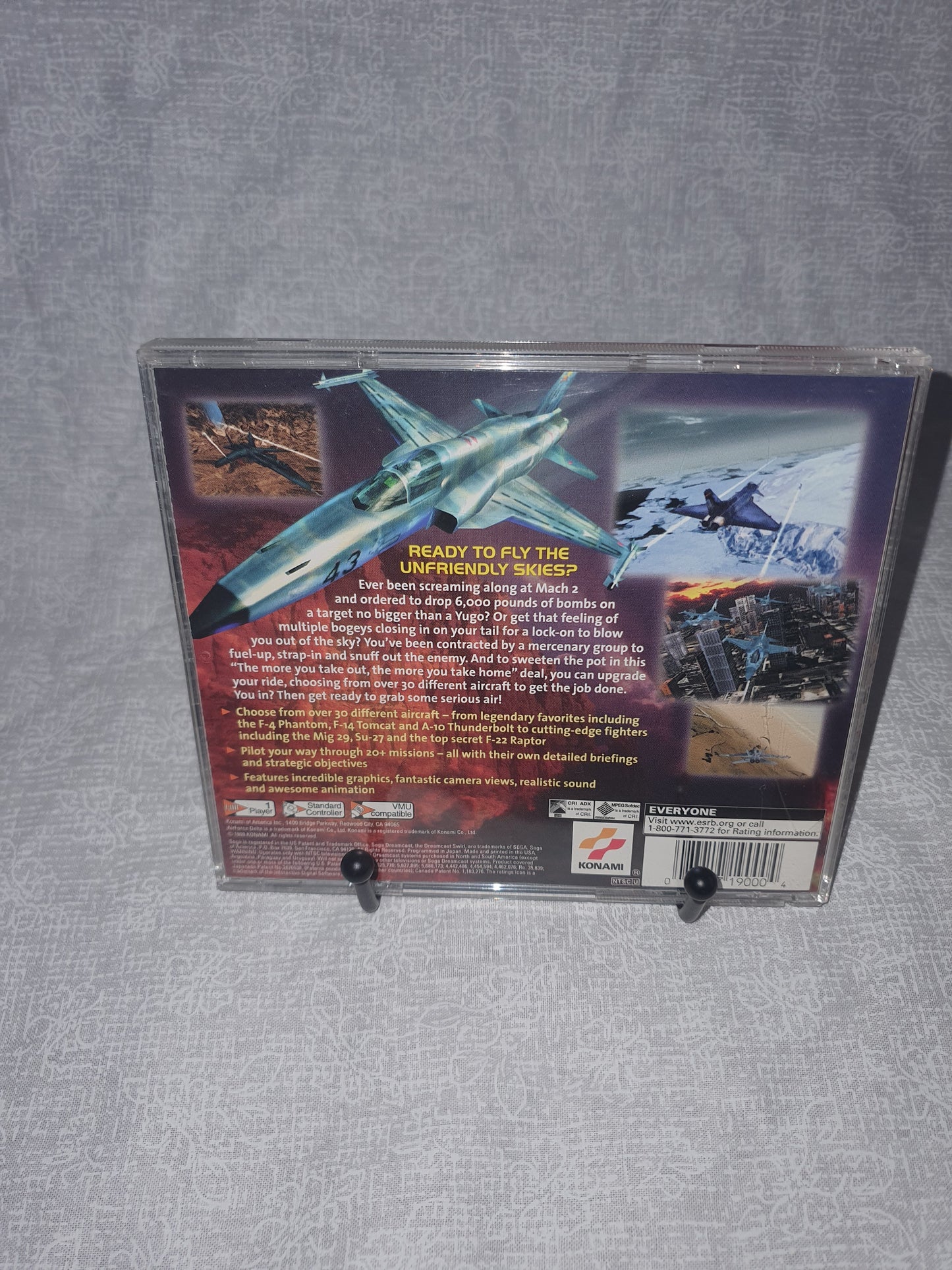 AirForce Delta (Sega Dreamcast, 1999) Disc Only Very Good T-9501N Free Shipping