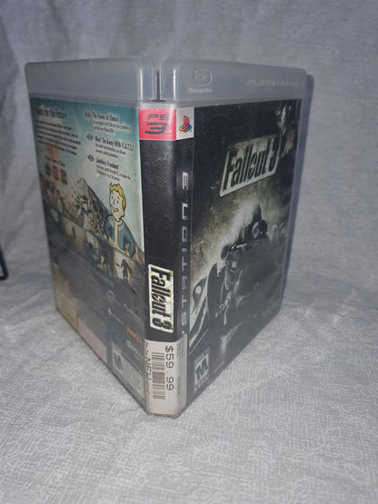 Fallout 3 (Sony PlayStation 3, 2008) Complete CIB Videogame Disc Very Good