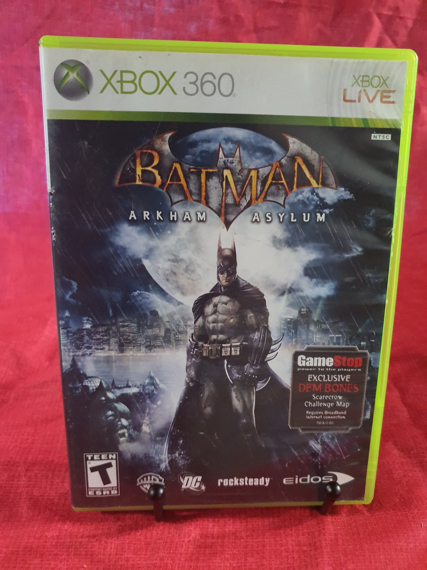 Batman Arkham Asylum - Gamestop Edition (Microsoft XBOX 360, 2009) Complete CIB
